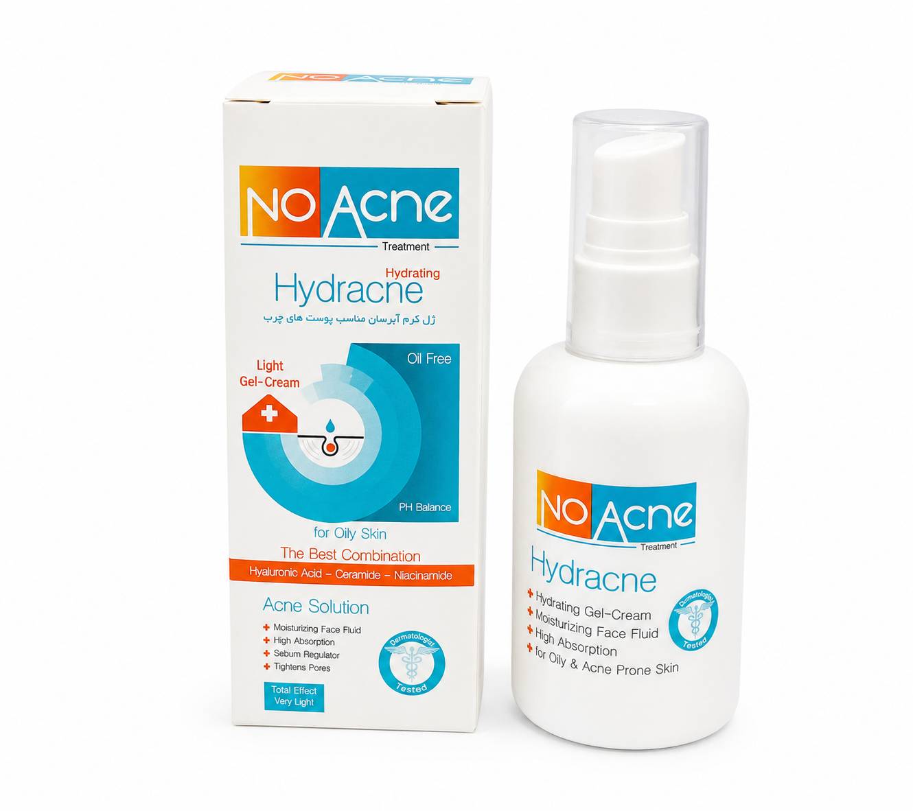 ژل کرم آبرسان نو آکنه مدل Acne Solution مناسب پوست چرب و جوش دار حجم 80 میلی لیتر